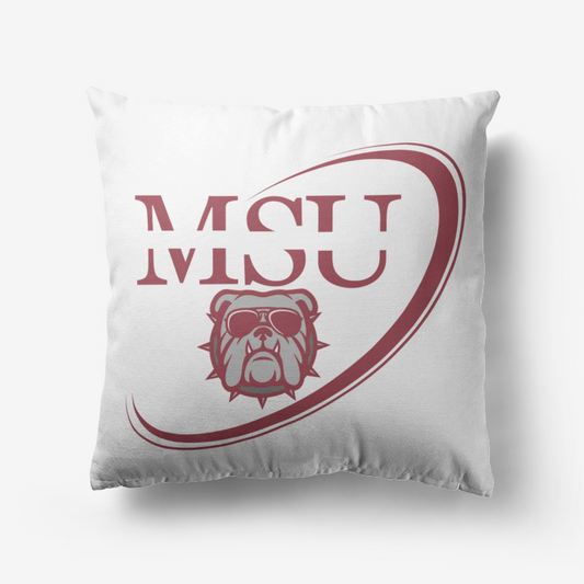 MSU Bulldogs Home Goods Premium Hypoallergenic Throw Pillow