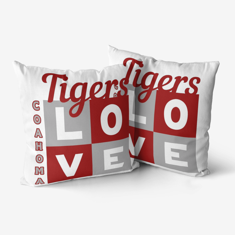 LOVE Coahoma Hypoallergenic Throw Pillow