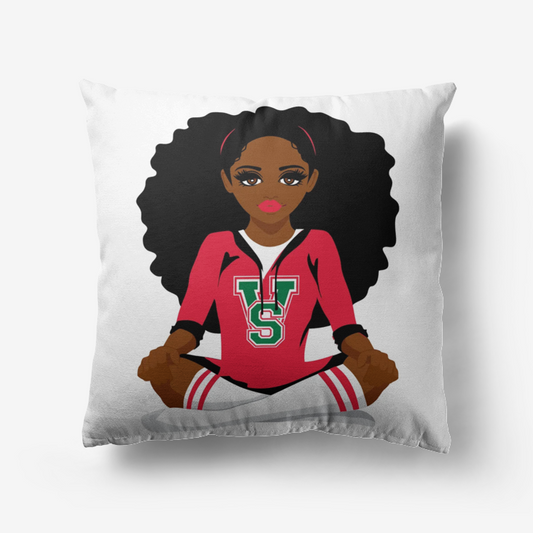 MVSU Melanated Girl Home Goods Premium Hypoallergenic Throw Pillow